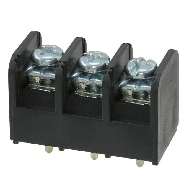 JC6-P108-03 CONN BARRIER STRIP 3CIRC 0.375"