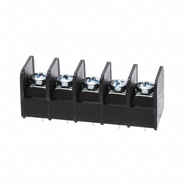 1437665-9 CONN BARRIER STRIP 5CIRC 0.375"