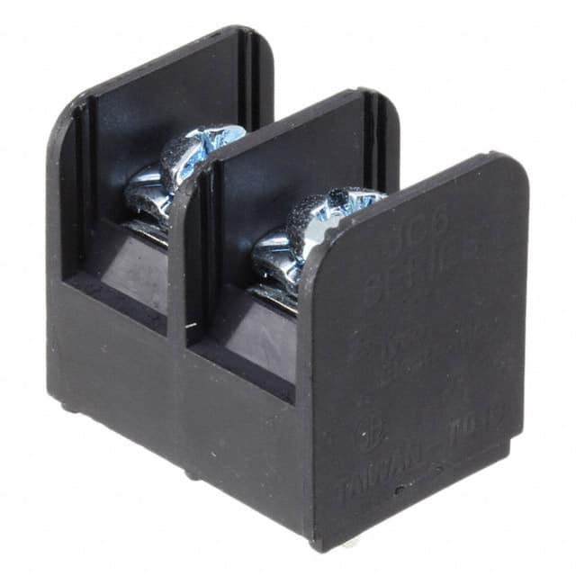JC6-P108-02 CONN BARRIER STRIP 2CIRC 0.375"
