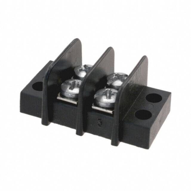 0387600102 CONN BARRIER STRIP 2CIRC 0.375"