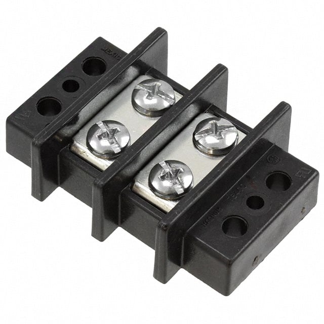 TB400-02 CONN BARRIER STRIP 2CIRC 0.687"