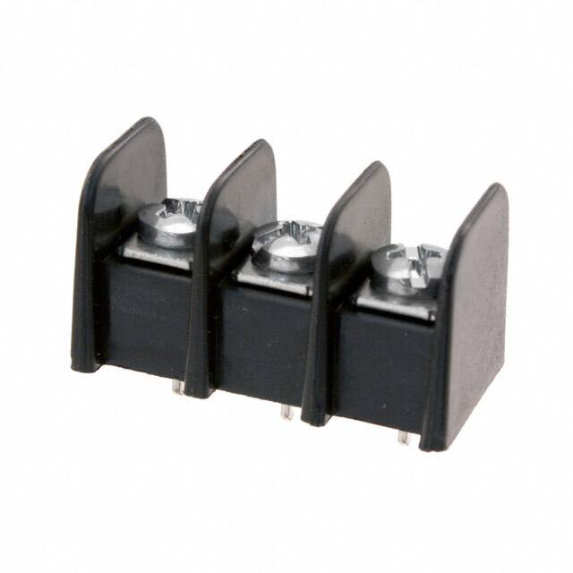 0387206303 CONN BARRIER STRIP 3CIRC 0.375"