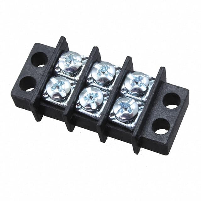 1503W CONN BARRIER STRIP 3CIRC 0.375"