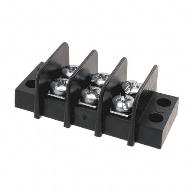 0387600103 CONN BARRIER STRIP 3CIRC 0.375"