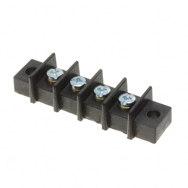 GBSX-4 CONN BARRIER STRIP 4CIRC 0.438"