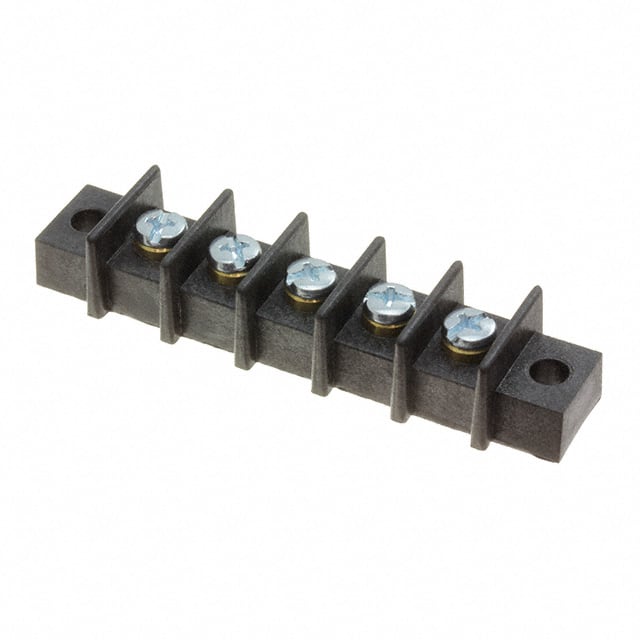 GBSX-5 CONN BARRIER STRIP 5CIRC 0.438"