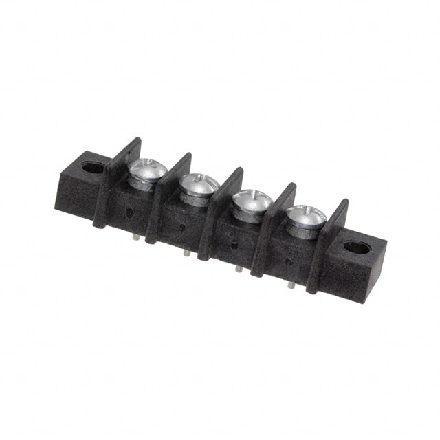 GBPAX-4 CONN BARRIER STRIP 4CIRC 0.438"