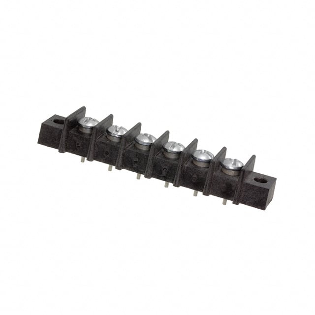 GBPAX-6 CONN BARRIER STRIP 6CIRC 0.438"