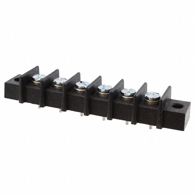GBPX-6 CONN BARRIER STRIP 6CIRC 0.438"