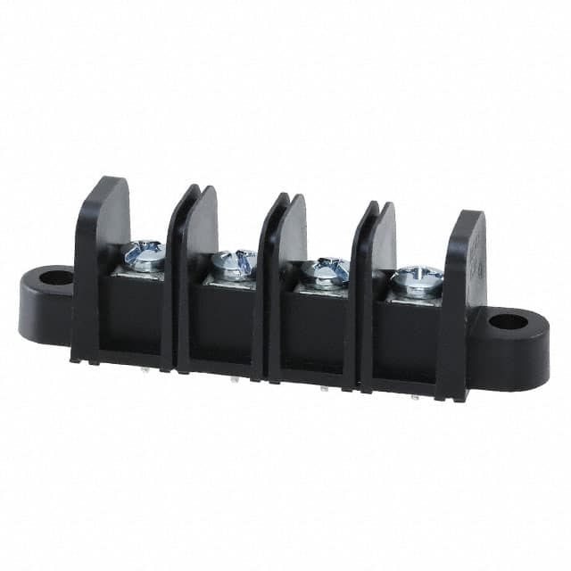 0386306404 CONN BARRIER STRIP 4CIRC 0.438"