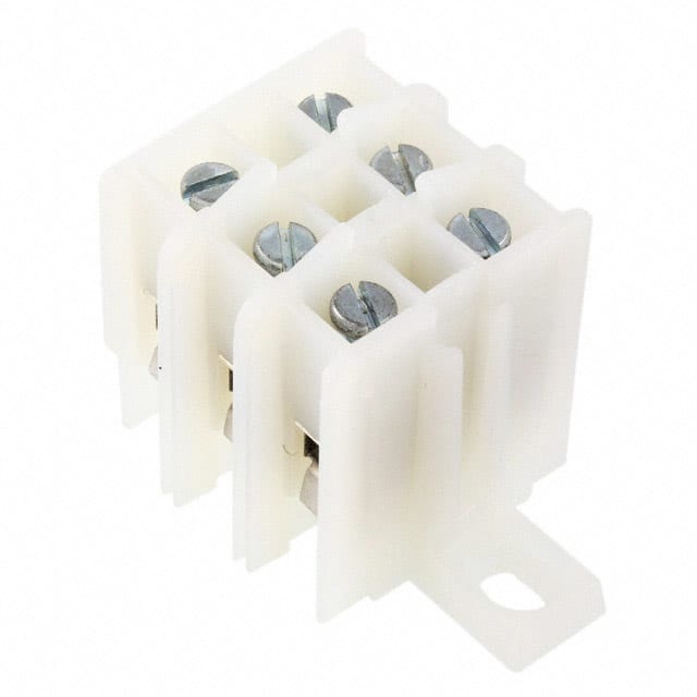KT3-WH CONN BARRIER STRIP 3CIRC 0.39"
