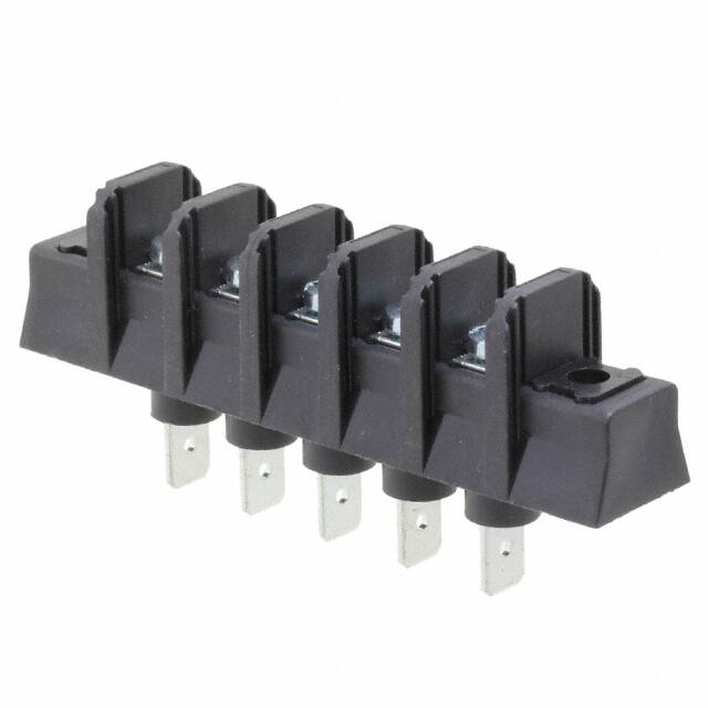 1546977-5 CONN BARRIER STRIP 5CIRC 0.438"