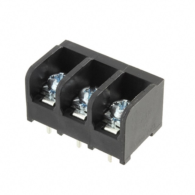 6DBL-03-006 CONN BARRIER STRIP 3CIRC 0.375"