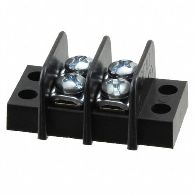 0387600302 CONN BARRIER STRIP 2CIRC 0.375"