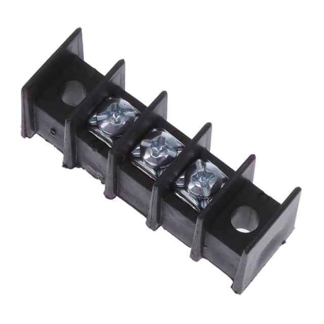 T38001-03-0 CONN BARRIER STRIP 3CIRC 0.375"