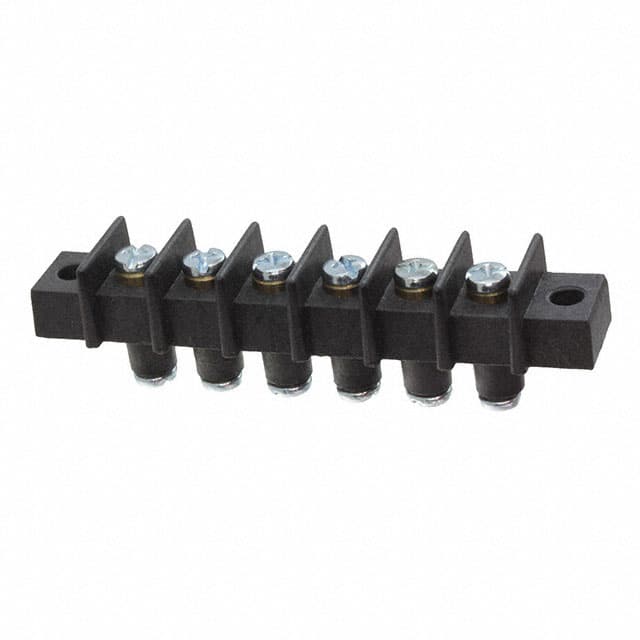 GFTSX-6 CONN BARRIER STRIP 6CIRC 0.438"