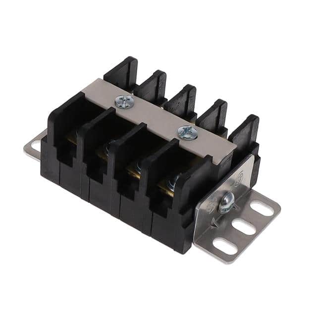 CDM-4 CONN BARRIER STRIP 4CIRC 0.546"