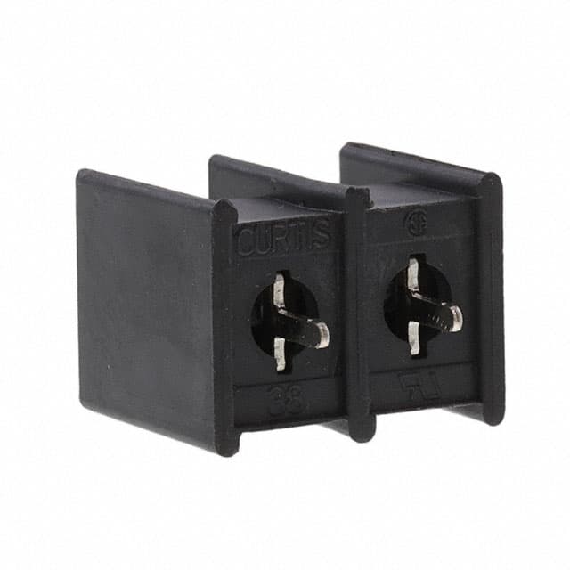 T38110-02-0 CONN BARRIER STRIP 2CIRC 0.375"
