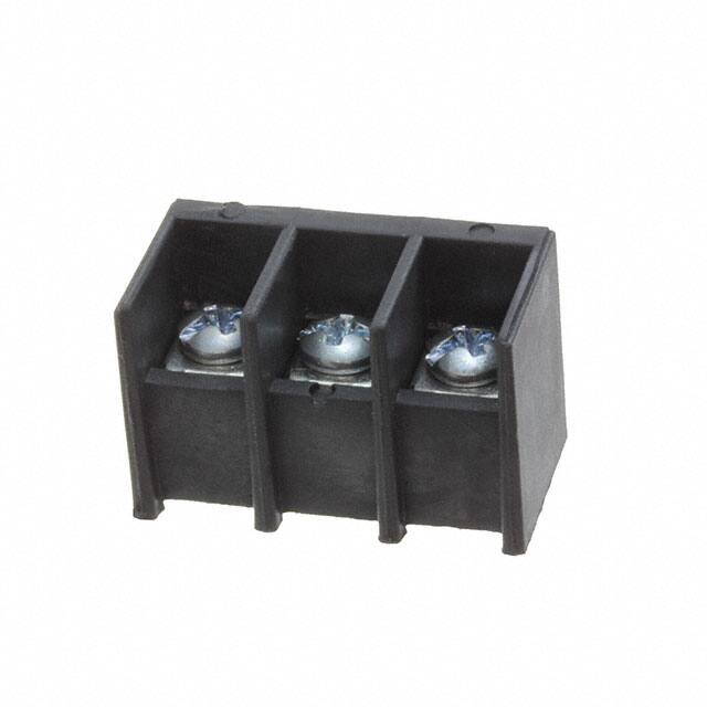 T37000-03-0 CONN BARRIER STRIP 3CIRC 0.375"