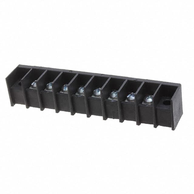 T37000-08-0 CONN BARRIER STRIP 8CIRC 0.375"