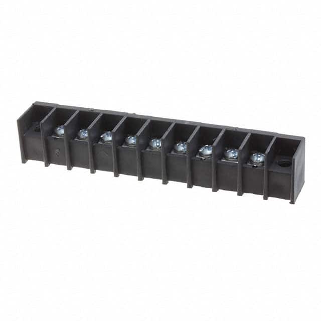 T37001-09-0 CONN BARRIER STRIP 9CIRC 0.375"