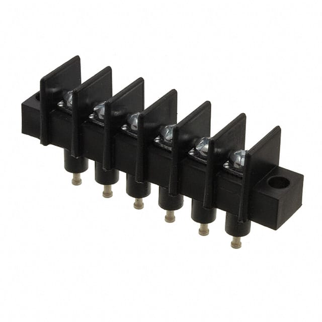 CFTW-6 CONN BARRIER STRIP 6CIRC 0.375"