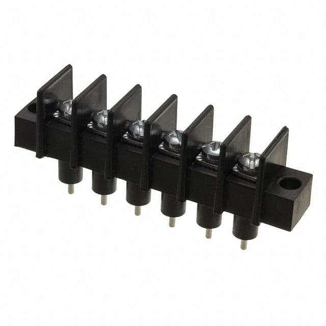 CFTPW-6 CONN BARRIER STRIP 6CIRC 0.375"