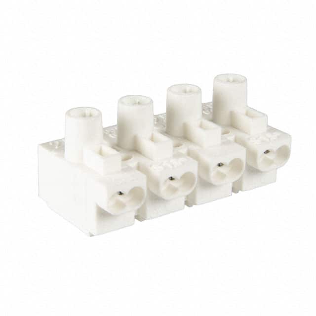 114604 CONN TERM STRIP 4POLE SCREWLESS