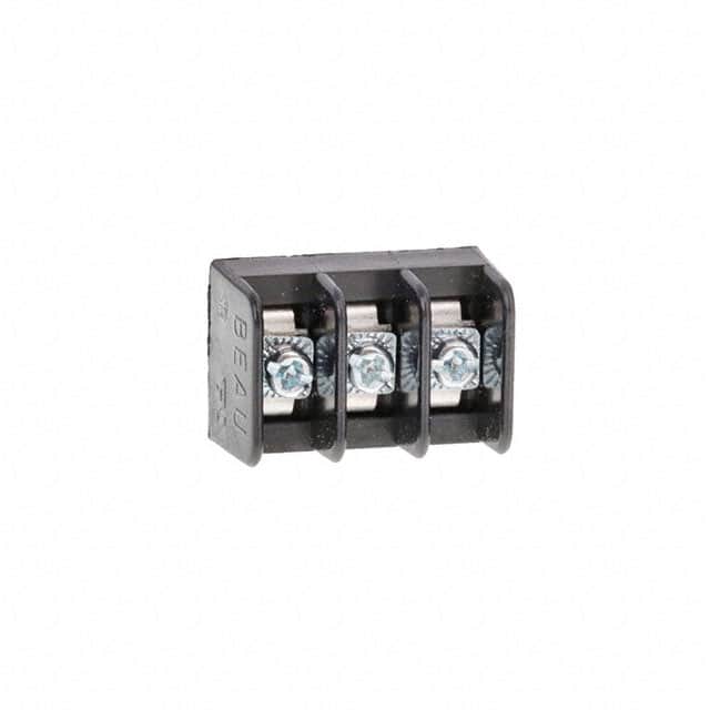 0386107803 CONN BARRIER STRIP 3CIRC 0.25"
