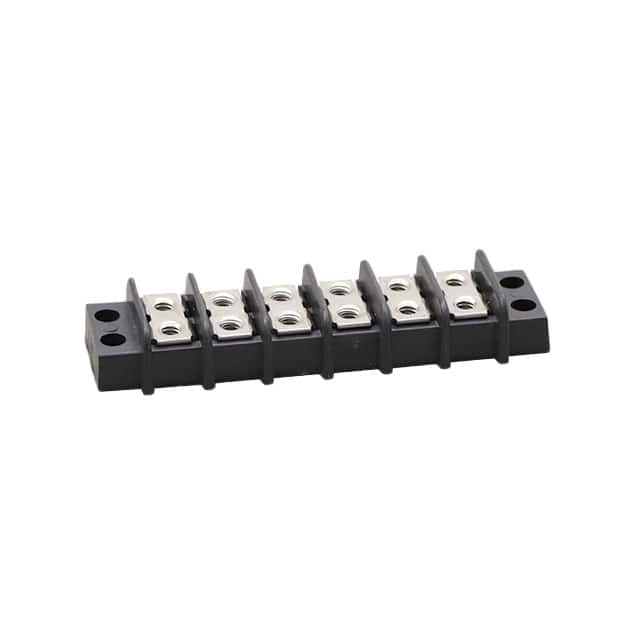 0387700406 CONN BARRIER STRIP 6CIRC 0.375"