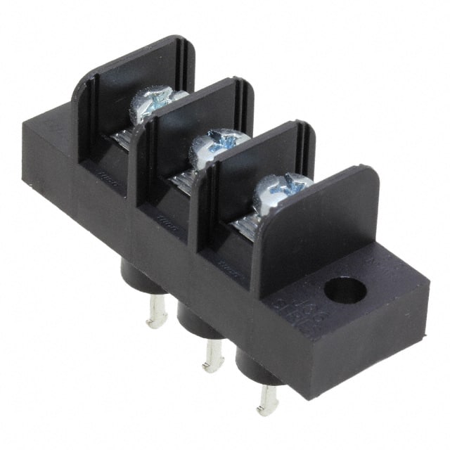 JC6-T307-03 CONN BARRIER STRIP 3CIRC 0.375"