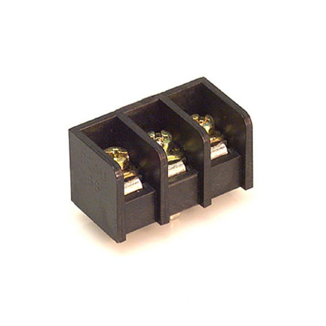 0386607803 CONN BARRIER STRIP 3CIRC 0.5"