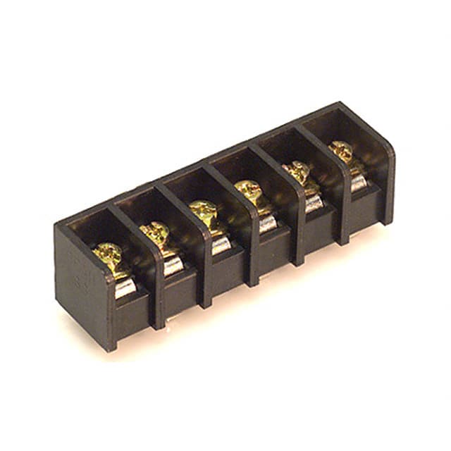 0386607806 CONN BARRIER STRIP 6CIRC 0.5"