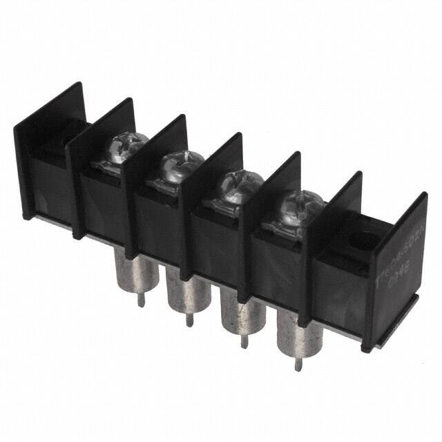 7604-602NLF CONN BARRIER STRIP 4CIRC 0.437"