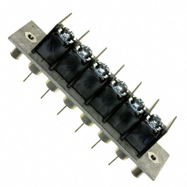 7606-551NLF CONN BARRIER STRIP 6CIRC 0.437"