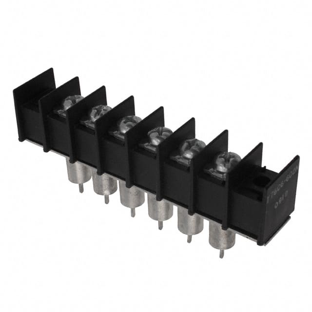 7606-602NLF CONN BARRIER STRIP 6CIRC 0.437"