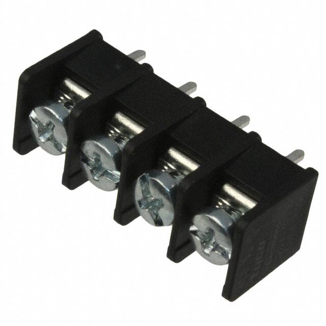 4DB-P107-04 CONN BARRIER STRIP 4CIRC 0.325"