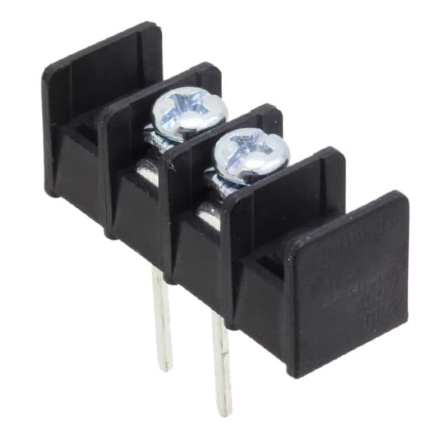 4DB-W208-02 CONN BARRIER STRIP 2CIRC 0.325"