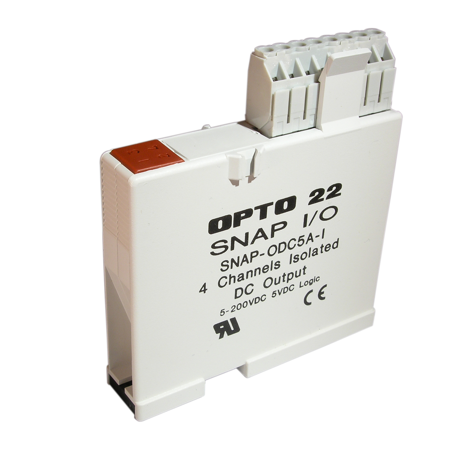 SNAP-ODC5A-i The Opto 22 SNAP-ODC5A-i is a 4-channel isolated digital output module designed for switching DC loads. It operates with 5 VDC control logic and offers a wide output voltage range.