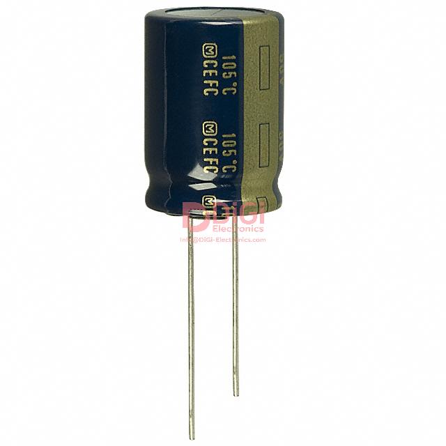 EEU-FC1V222S The Panasonic Electronic Components EEU-FC1V222S is an aluminum electrolytic capacitor. It features a capacitance of 2200 µF and a rated voltage of 35 V.