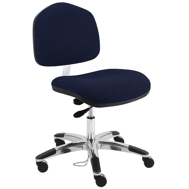 WAS-DF1+NAVY BLUE BENCHPRO FABRIC ESD WIDE CHAIR D