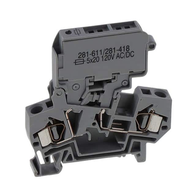 281-611/281-418 2-CONDUCTOR FUSE TERMINAL BLOCK;