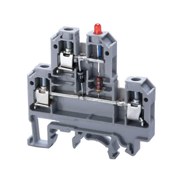 CDL4U(E)LD2/24V CONN TERM BLK FEED THRU 10-22AWG