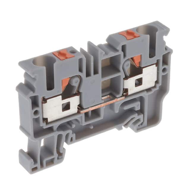CP6/10 DIN TERM BLK, PUSH-IN, FEED-THRU