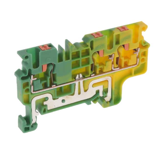 CPG2.5/3 DIN TERM BLK, PUSH-IN, GRND, 3 C
