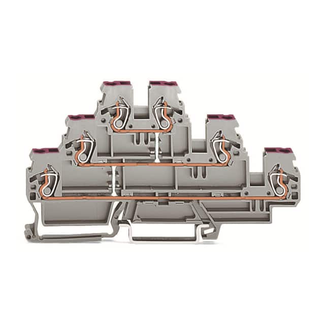 870-556 TRIPLE-DECK TERMINAL BLOCK; 6-CO