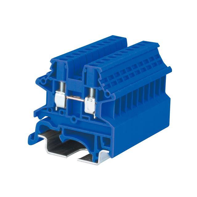 DK2.5N-BL RAIL TERM BLK FEED THRU 12-22AWG