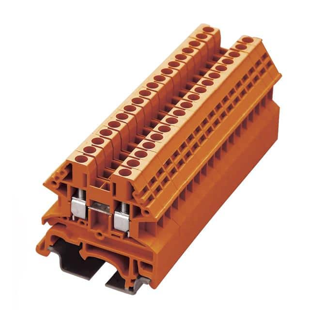 DK2.5N-OR RAIL TERM BLK FEED THRU 12-22AWG