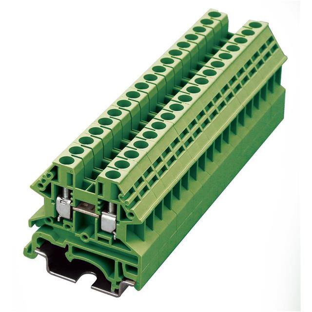 DK4N-GN RAIL TERM BLK FEED THRU 10-22AWG