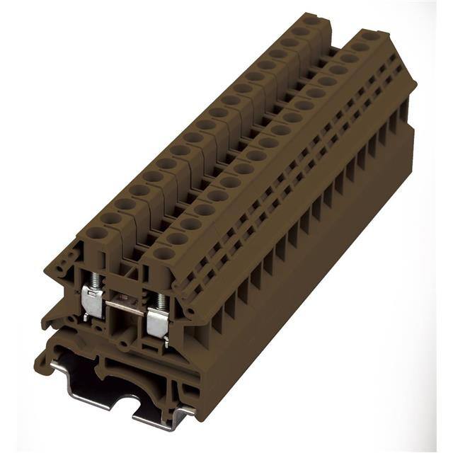 DK4N-BR RAIL TERM BLK FEED THRU 10-22AWG
